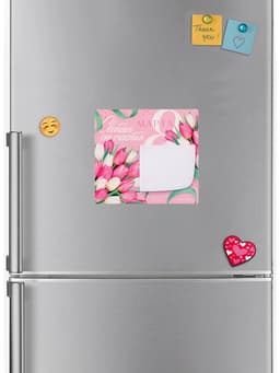 Магнит с блоком для записей «Светись от счастья. 8 Марта», 10×9 см