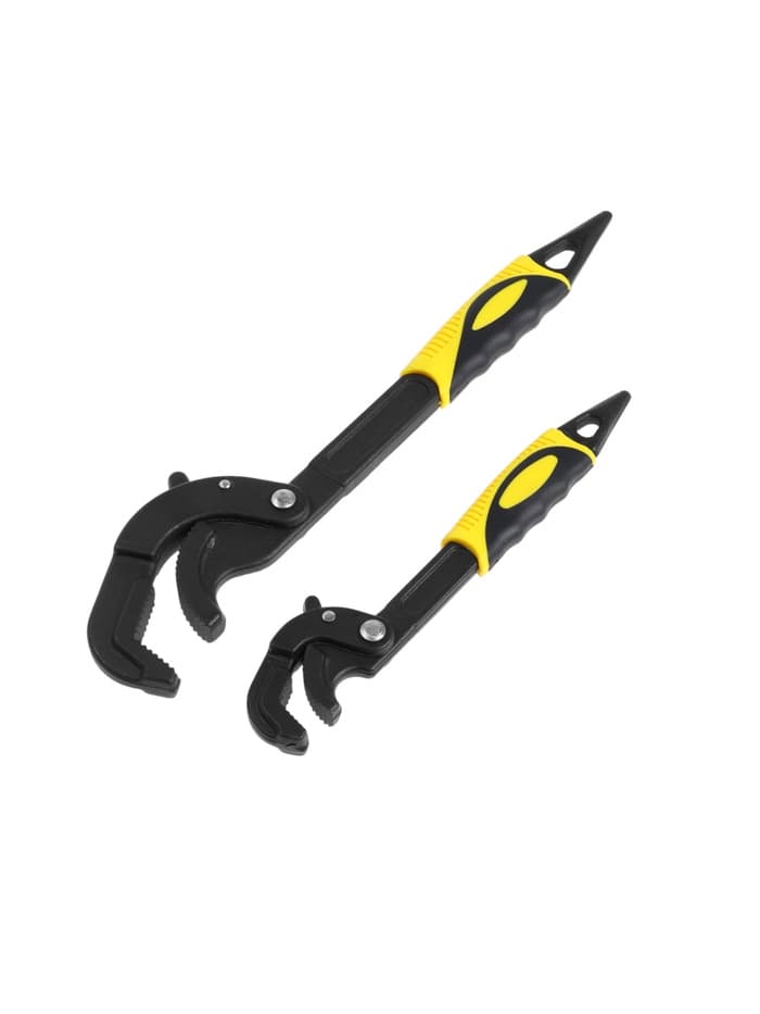 Ключи самозажимные ТУНДРА, 45 сталь, раскрытие 14 - 27 мм, 30 - 63 мм, 265 и 380 мм, 2 шт.