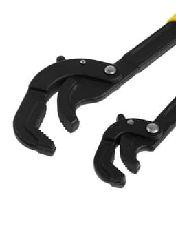 Ключи самозажимные ТУНДРА, 45 сталь, раскрытие 14 - 27 мм, 30 - 63 мм, 265 и 380 мм, 2 шт.