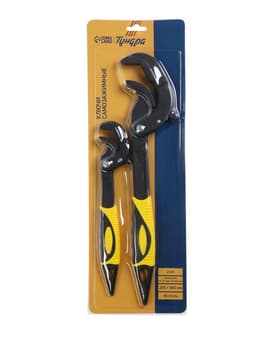 Ключи самозажимные ТУНДРА, 45 сталь, раскрытие 14 - 27 мм, 30 - 63 мм, 265 и 380 мм, 2 шт.