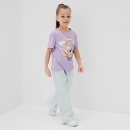 Футболка для девочки KAFTAN: Unicorn, лиловая, размер 28 (86-92 см)