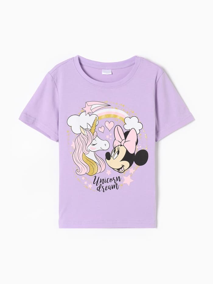 Футболка для девочки KAFTAN: Unicorn, лиловая, размер 28 (86-92 см)