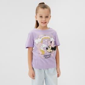 Футболка для девочки KAFTAN: Unicorn, лиловая, размер 28 (86-92 см)