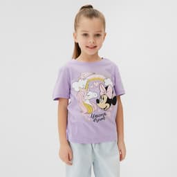 Футболка для девочки KAFTAN: Unicorn, лиловая, размер 28 (86-92 см)