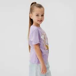 Футболка для девочки KAFTAN: Unicorn, лиловая, размер 28 (86-92 см)