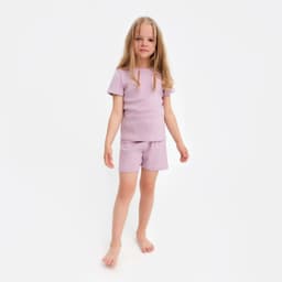 Пижама детская для девочки KAFTAN Dream, размер 36 (134-140 см), лиловая