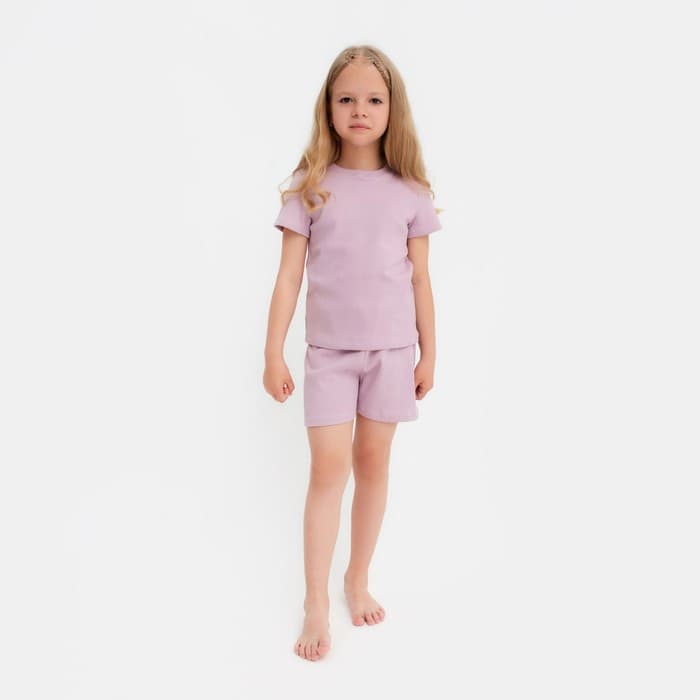 Пижама детская для девочки KAFTAN Dream, размер 36 (134-140 см), лиловая