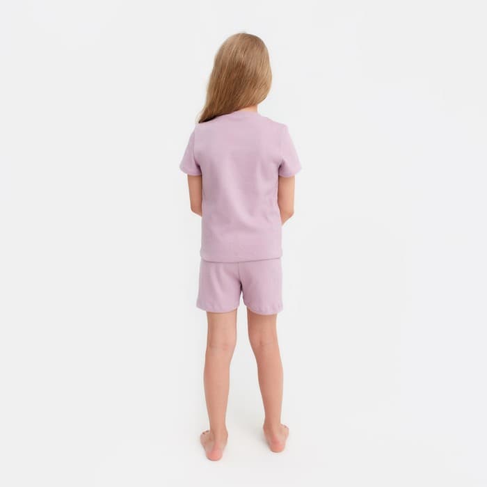 Пижама детская для девочки KAFTAN Dream, размер 36 (134-140 см), лиловая