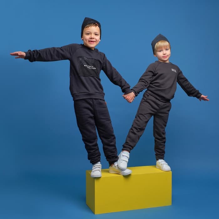 Брюки для мальчика KAFTAN: Trendy, серые, размер 36 (134-140 см)
