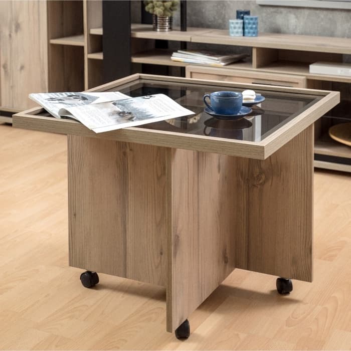 Столик журнальный Nature 16, 700×700×538 мм, цвет гаскон пайн