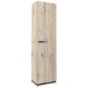 Шкаф – пенал прямой Nature 8, 560×416×2116 мм, цвет гаскон пайн/чёрный