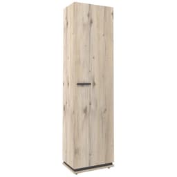 Шкаф – пенал прямой Nature 8, 560×416×2116 мм, цвет гаскон пайн/чёрный