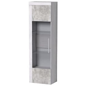 Витрина высокая «Леон 1», 560×389×2113 мм, цвет ясень анкор светлый, ателье светлый