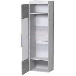 Витрина высокая «Леон 1», 560×389×2113 мм, цвет ясень анкор светлый, ателье светлый