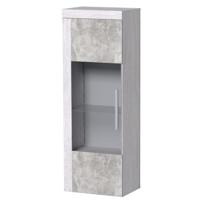 Витрина низкая «Леон 2», 560×389×1758 мм, цвет ясень анкор светлый, ателье светлый