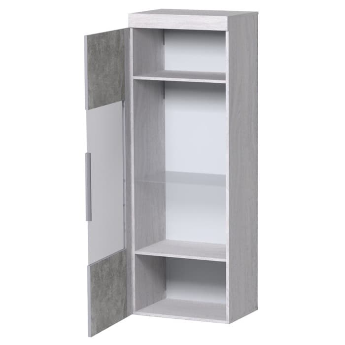 Витрина низкая «Леон 2», 560×389×1758 мм, цвет ясень анкор светлый, ателье светлый