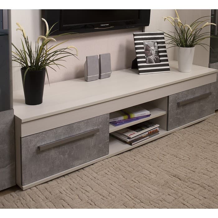 Витрина низкая «Леон 2», 560×389×1758 мм, цвет ясень анкор светлый, ателье светлый