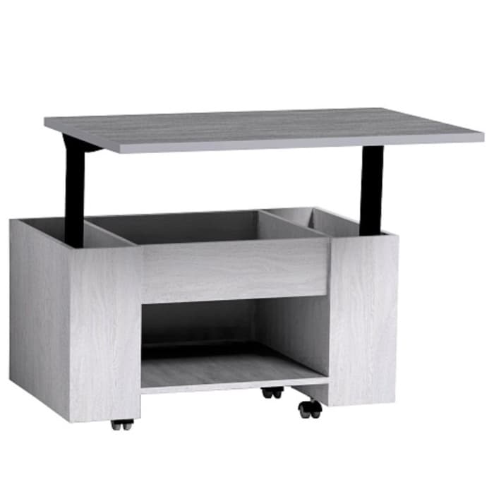 Стол – трансформер «Леон 219», 900×594×507 (770) мм, цвет ясень анкор светлый/ателье