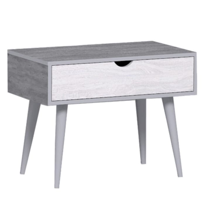 Столик журнальный «Леон 220», на ножках, 700×405×544 мм, цвет ясень анкор светлый/ателье светлый