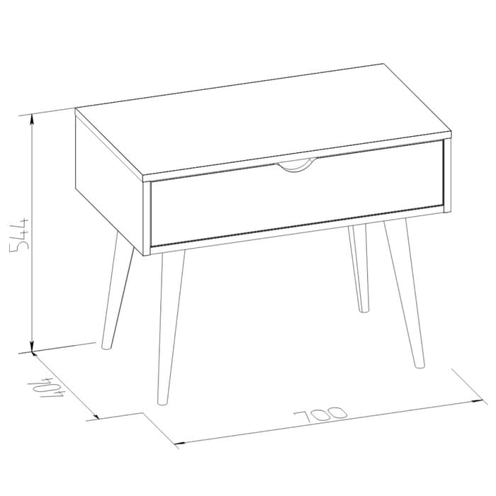 Столик журнальный «Леон 220», на ножках, 700×405×544 мм, цвет ясень анкор светлый/ателье светлый