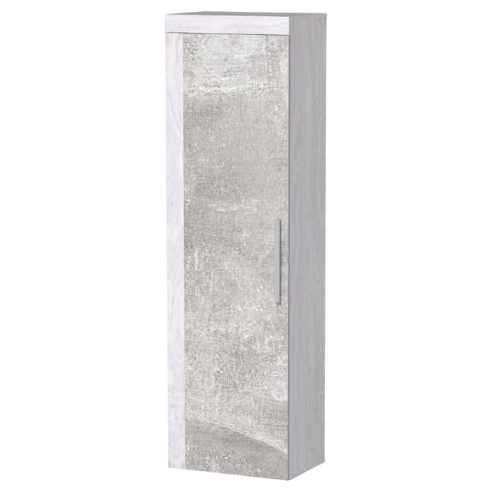 Шкаф – пенал прямой «Леон 5», 560×389×2113 мм, цвет ясень анкор светлый/ателье светлый