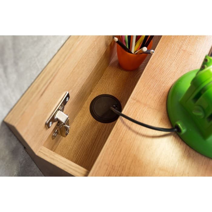 Стол письменный «Лойс 84», с тумбой, 1230×606×744 мм, цвет дуб золотистый/белый/графит