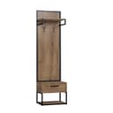 Вешалка напольная в прихожую Nature 74, 560×394×2113 мм, цвет дуб табачный craft/чёрный
