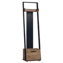 Вешалка напольная в прихожую Nature 77, 556×397×2100 мм, цвет дуб табачный craft/чёрный