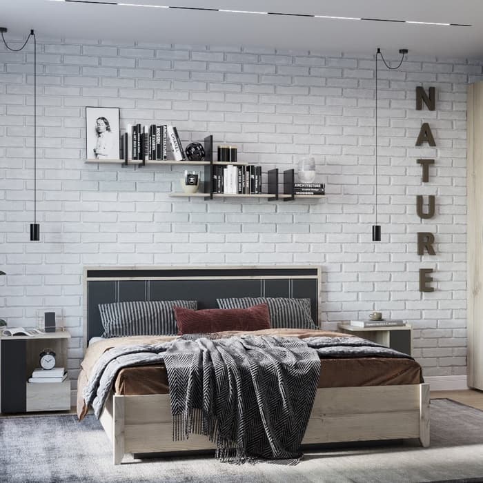 Тумба прикроватная Nature 41, 484×358×475 мм, цвет гаскон пайн