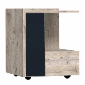 Тумба прикроватная Nature 42, 450×357×527 мм, цвет гаскон пайн/чёрный