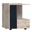 Тумба прикроватная Nature 42, 450×357×527 мм, цвет гаскон пайн/чёрный