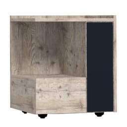 Тумба прикроватная Nature 42, 450×357×527 мм, цвет гаскон пайн/чёрный