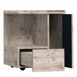 Тумба прикроватная Nature 42, 450×357×527 мм, цвет гаскон пайн/чёрный