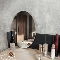Столик туалетный с зеркалом Nature 43, 800×466×1335 мм, гаскон пайн, чёрный