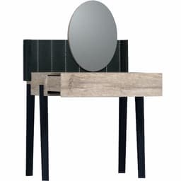 Столик туалетный с зеркалом Nature 43, 800×466×1335 мм, гаскон пайн, чёрный