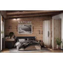 Шкаф - пенал для белья Nature 55, 400×579×2300 мм, цвет гаскон пайн