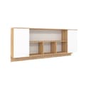 Шкаф навесной «Лойс 81», 2058×316×886 мм, цвет дуб золотистый/белый