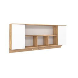 Шкаф навесной «Лойс 81», 2058×316×886 мм, цвет дуб золотистый/белый