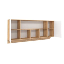 Шкаф навесной «Лойс 81», 2058×316×886 мм, цвет дуб золотистый/белый