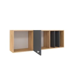 Шкаф навесной «Лойс 88», 1198×253×404 мм, цвет дуб золотистый/графит