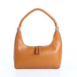 Сумка женская багет на молнии, 26×7×13 см, коричневая