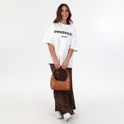 Сумка женская багет на молнии, 26×7×13 см, коричневая