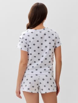 Пижама женская (футболка, шорты) KAFTAN Star, размер 40-42, серая