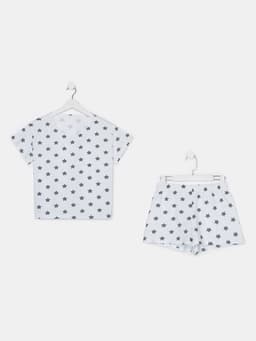 Пижама женская (футболка, шорты) KAFTAN Star, размер 40-42, серая