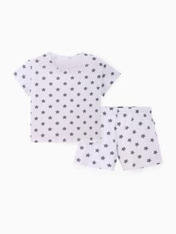 Пижама женская (футболка, шорты) KAFTAN Star, размер 44-46, серая