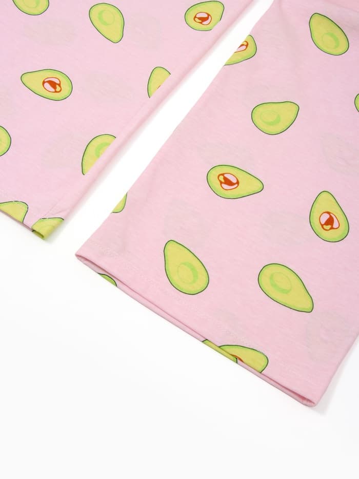 Пижама женская (футболка, брюки) KAFTAN Avocado, размер 40-42, розовая