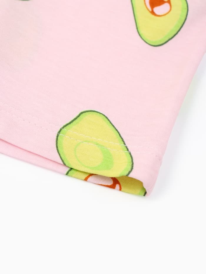 Пижама женская (футболка, шорты) KAFTAN Avocado, размер 44-46, белая