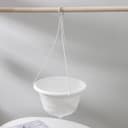 Кашпо для цветов подвесное «Грация», 4.5 л, пластик, белое