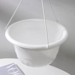 Кашпо для цветов подвесное «Грация», 4.5 л, пластик, белое