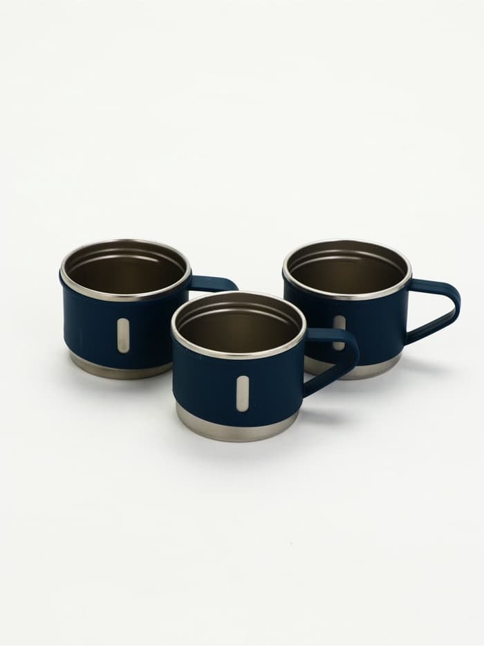 Подарочный набор туристический Never give up, термос 500 мл, кружка 3 шт.